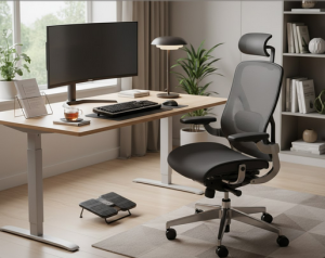 Modern irodai szék és asztal