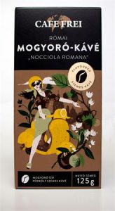 Cafe Frei Római Mogyoró-Kávé (Nocciola Romana) 125g-os, illusztrált csomagolása.