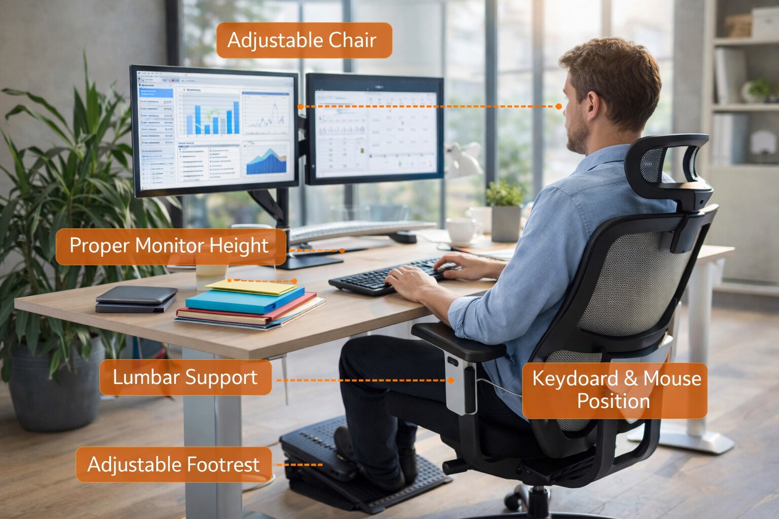 Ergonomikus iroda: Egészséges munkahely tippek